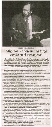 Algunos me desean una larga estada en el extranjero"