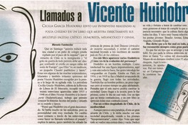 Llamados a Vicente Huidobro