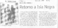 Retorno a Isla Negra Delia del Carril.