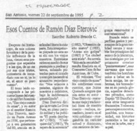 Esos cuentos de Ramón Díaz Eterovic