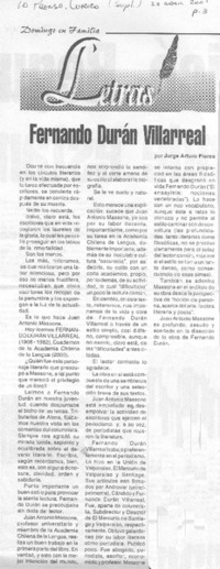 Fernando Durán Villarreal