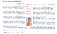 ¿Dónde se perdió la historia?
