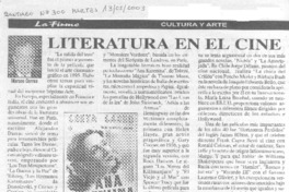 Literatura en el cine