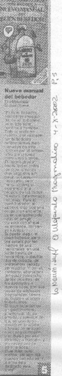 Nuevo manual del bebedor Tito Matamala.