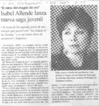 Isabel Allende lanza nueva saga juvenil "El reino del dragón de oro"