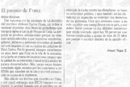 El premio de Franz
