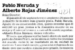 Pablo Neruda y Alberto Rojas Jiménez