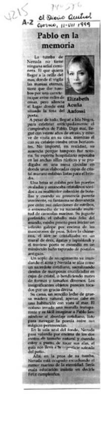 Pablo en la memoria