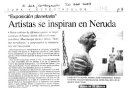 Artistas se inspiran en Neruda