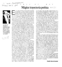 Mágica trayectoria poética