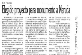 Elegido proyecto para monumento a Neruda