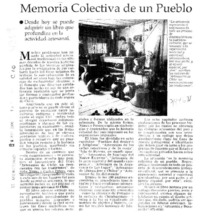 Memoria colectiva de un pueblo
