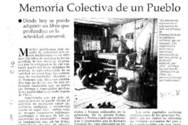 Memoria colectiva de un pueblo