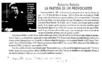 La Partida de un provocador.