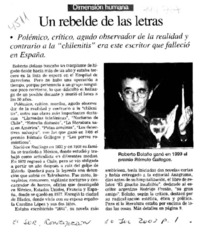 Un Rebelde de las letras.