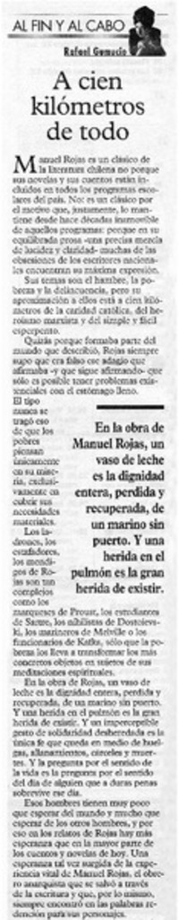 A cien kilómetros de todo