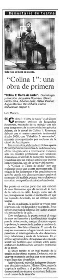 Colina 1 : una obra de primera
