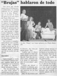 "Brujas" hablaron de todo