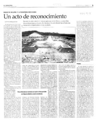 Un acto de reconocimiento