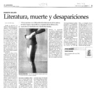 Literatura, muerte y desapariciones