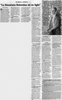 La literatura femenina no es light": [entrevistas]