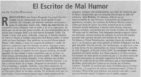 El escritor de mal humor