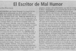 El escritor de mal humor