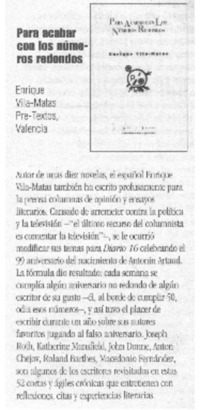 Para acabar con los números redondos