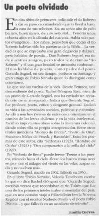 Un poeta olvidado
