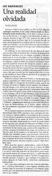 Una realidad olvidada