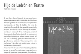 Hijo de ladrón en teatro