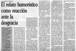 El relato humorístico como reacción ante la desgracia