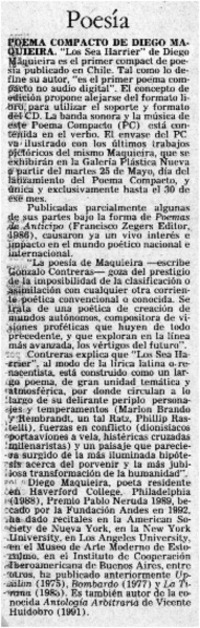 Poema compacto de Diego Maquieira