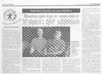 Mientras más lejos te vayas, más te tendrás que acordar