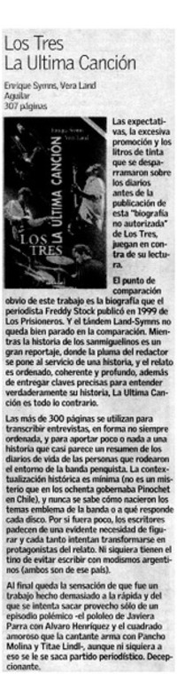 Los tres la ultima canción