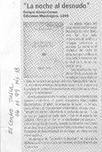 La noche al desnudo".