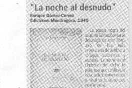 La noche al desnudo".