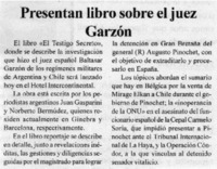 Presentan libro sobre el juez Garzón.