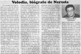Volodia, biógrafo de Neruda
