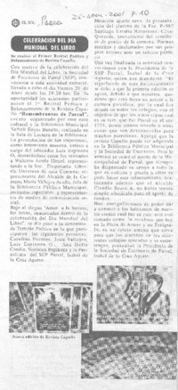 Celebración del día mundial del libro.