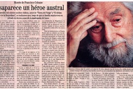 Desaparece un héroe austral.