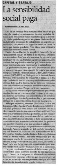 La sensibilidad social paga