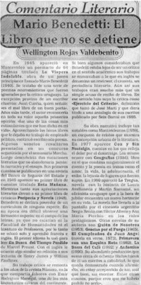 Mario Benedetti : el libro que no se detiene