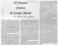 El paraíso poético de Sergio Macías
