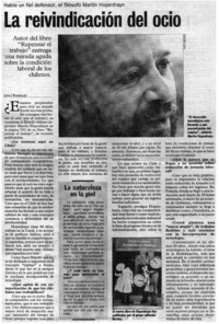 La reivindicación del ocio