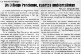 Un diálogo pendiente, cuentos ambientalistas