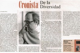 Cronista de la diversidad