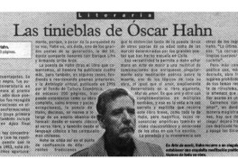 Las tinieblas de Oscar Hahn