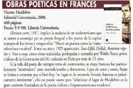 Obras poéticas en francés