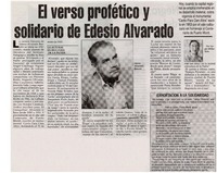 El verso profético y solidario de Edesio Alvarado